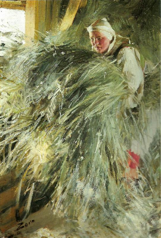 Anders Zorn pa holoftet oil painting image